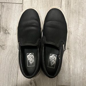 Perforated leather Vans